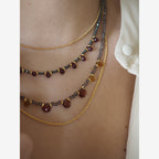 Collana Goccioline Ematite Viola