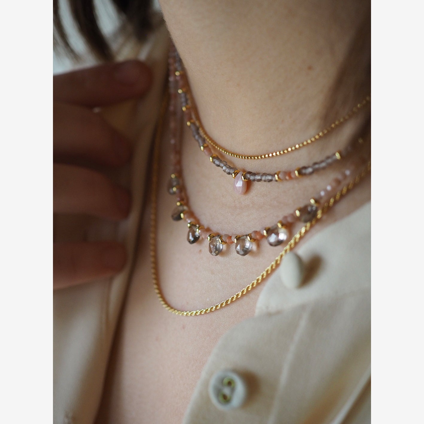 Collana Monogocciolina Fumè