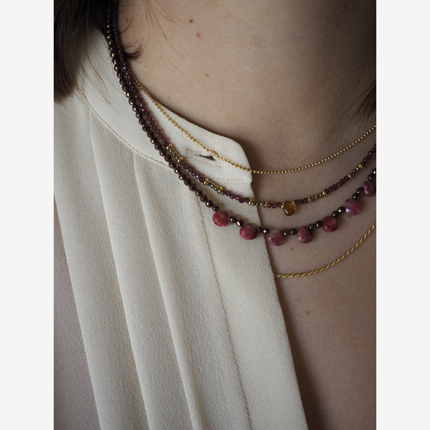 Collana Goccioline Cioccolato