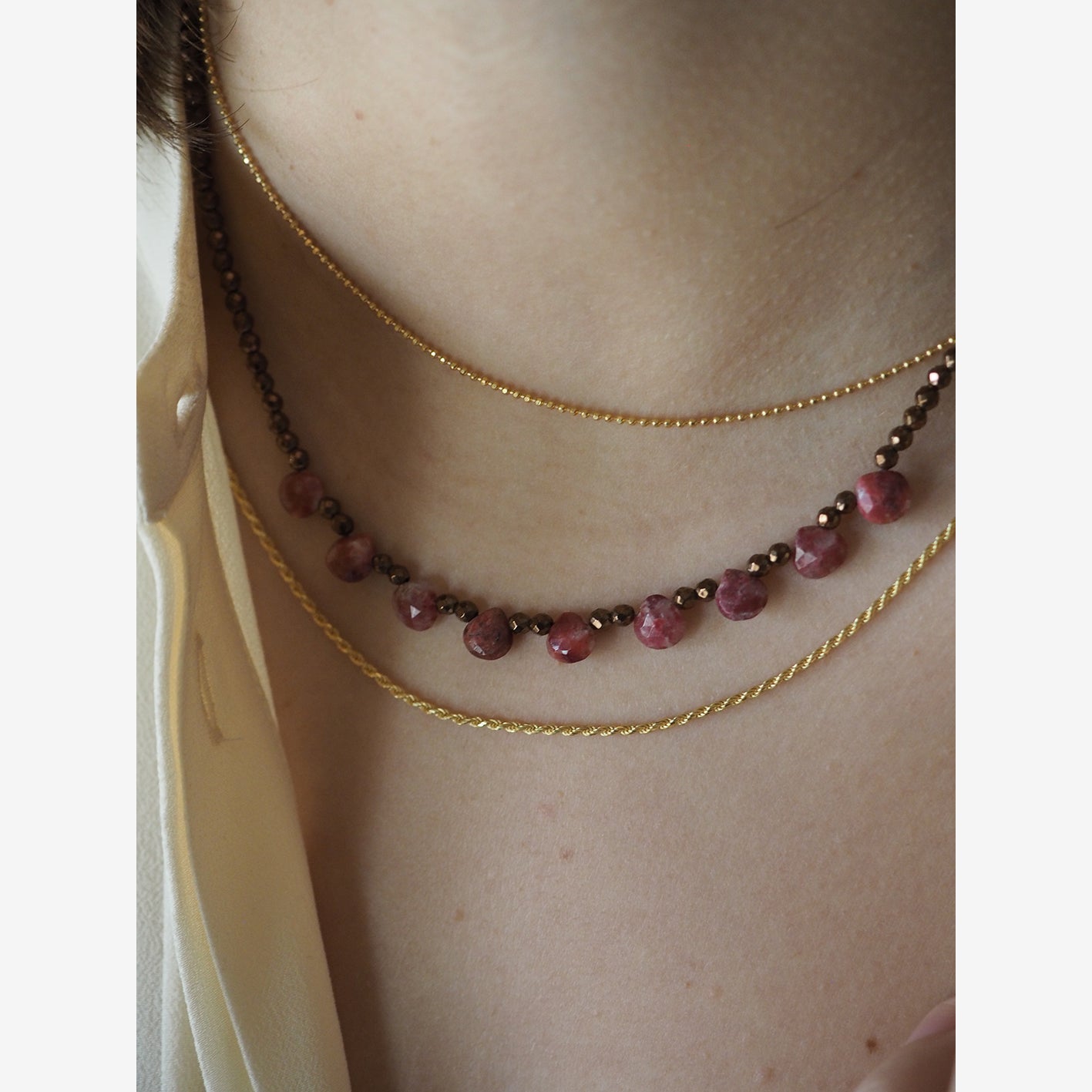 Collana Goccioline Cioccolato