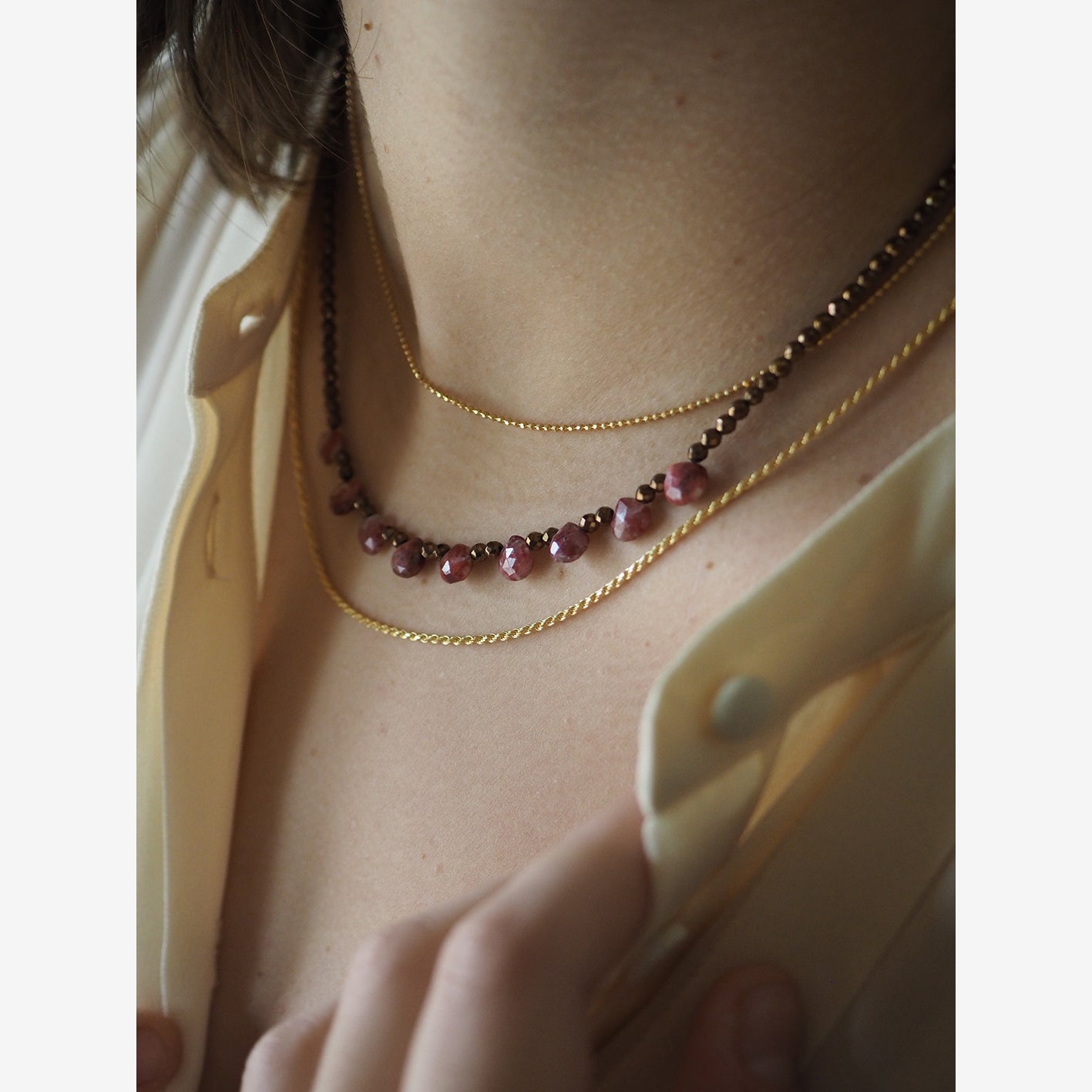 Collana Goccioline Cioccolato
