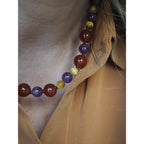 Collana Nodini Corniola Ametista