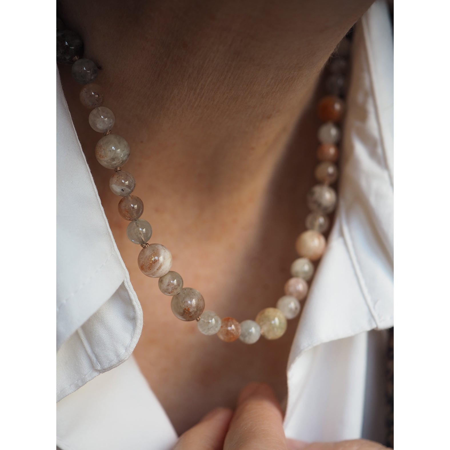 Collana Mini Nodini Pietra del Sole