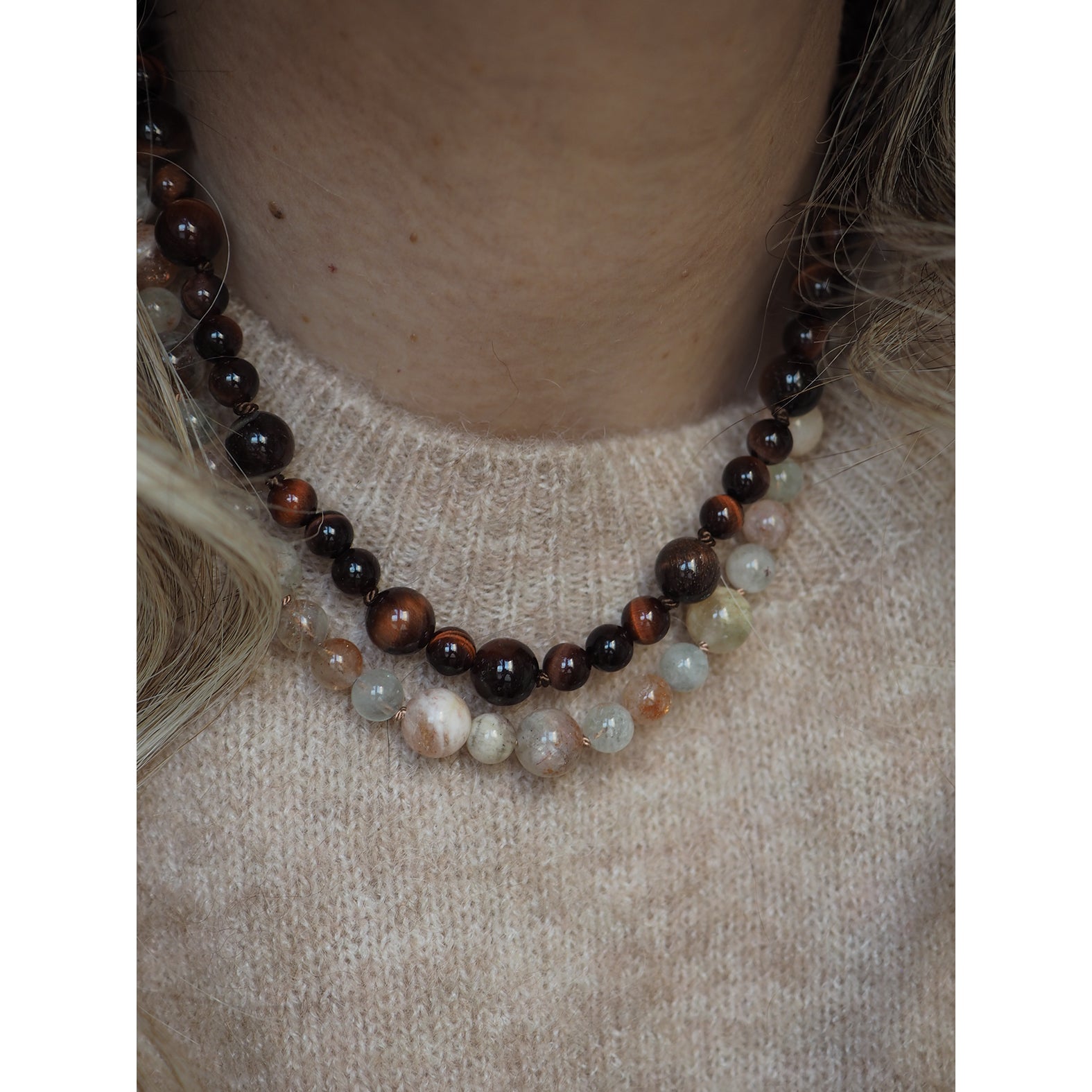 Collana Mini Nodini Pietra del Sole