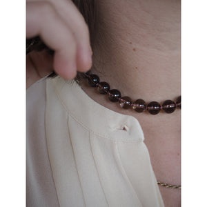 Collana Nodini Quarzo fumè