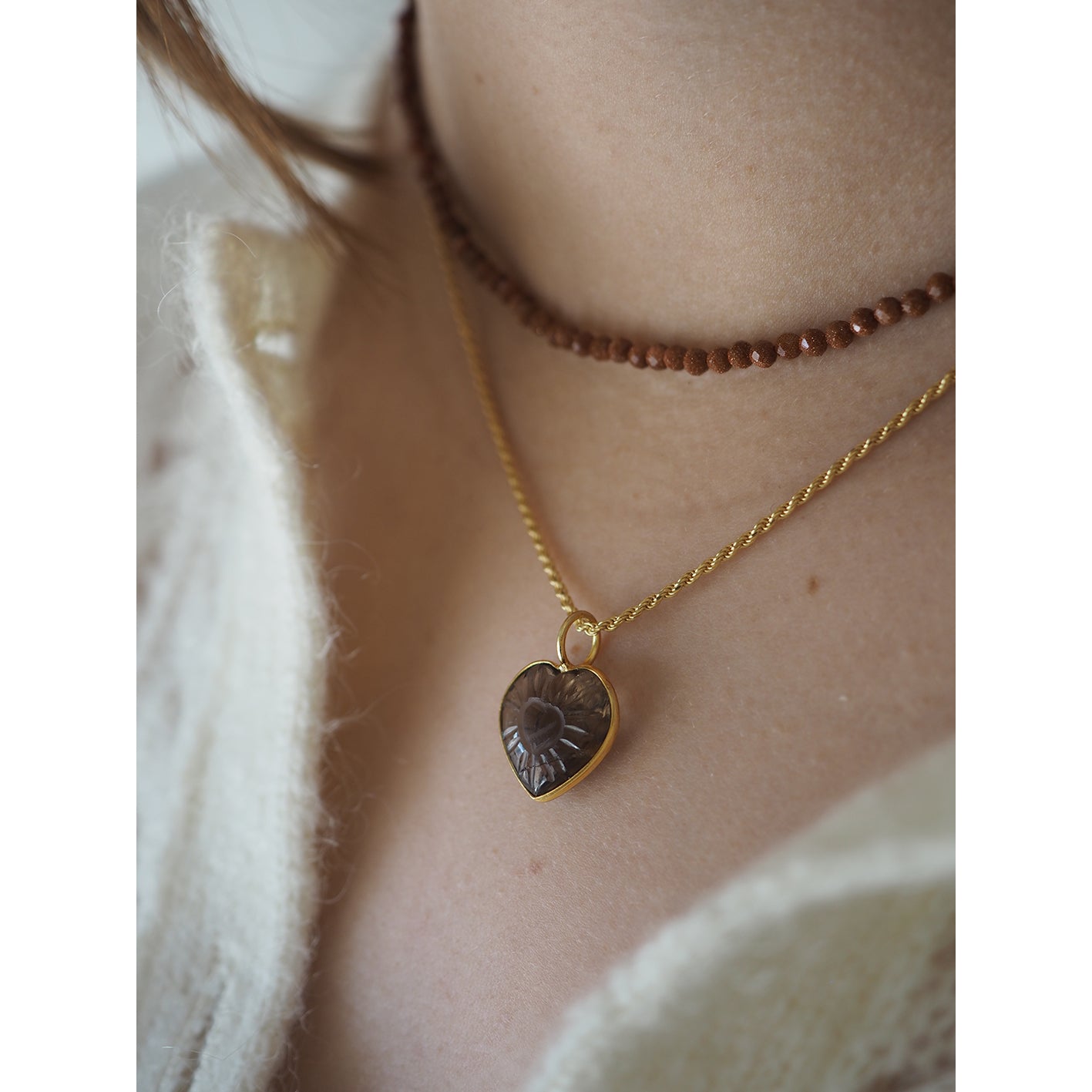 Charm Cuore intagliato