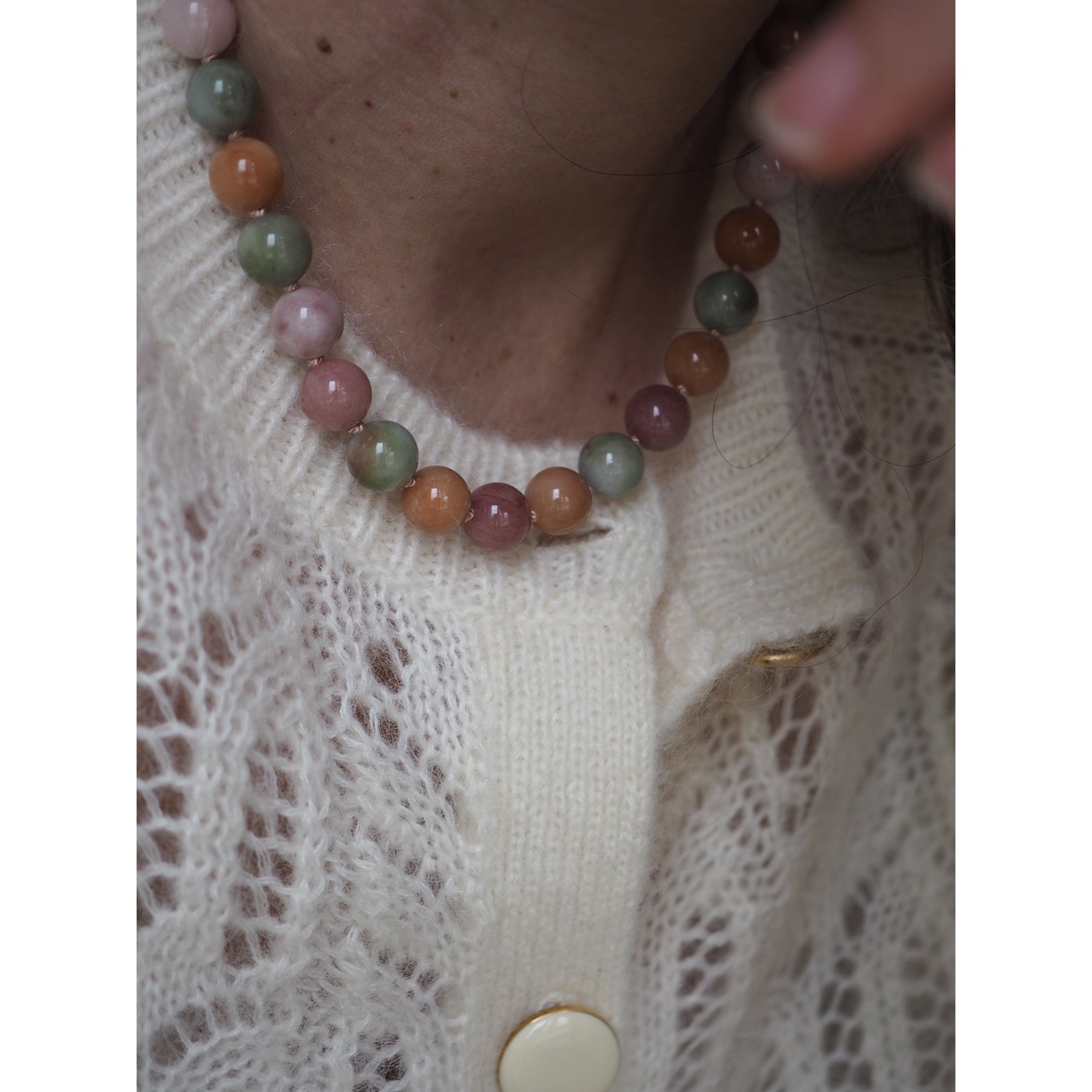 Collana Nodini Kunzite