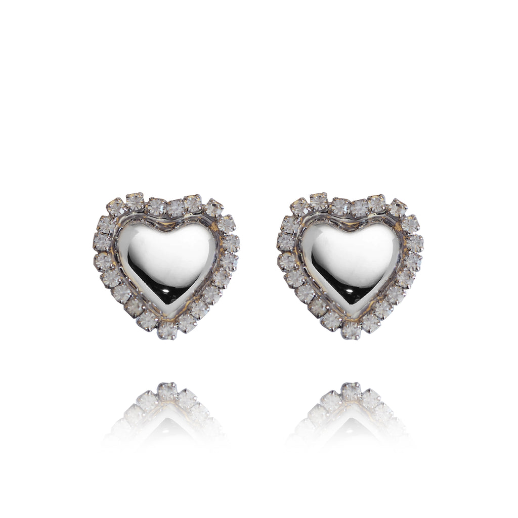 Orecchini Cuori Silver