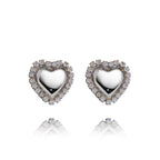 Orecchini Cuori Silver