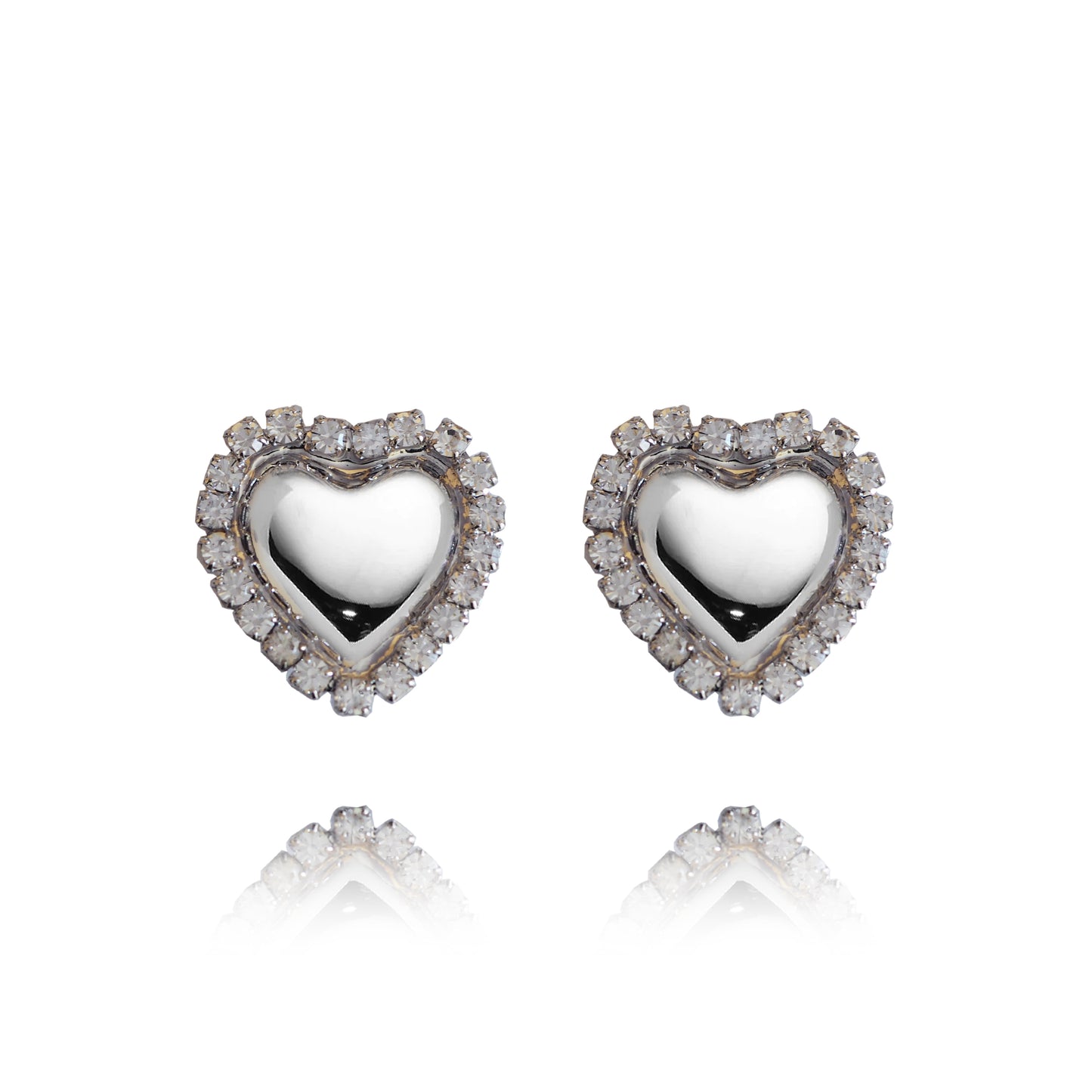 Orecchini Cuori Silver