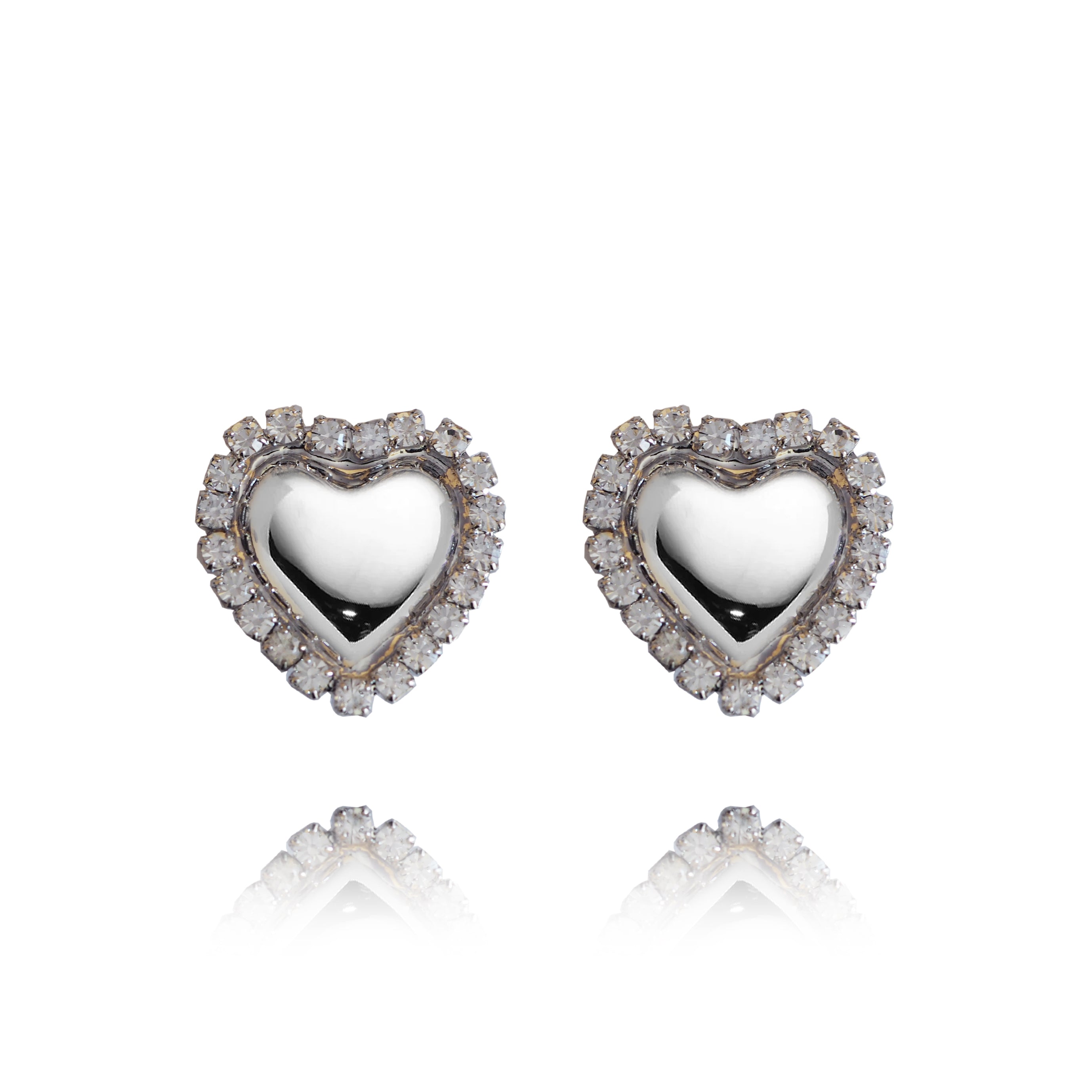 Orecchini Cuori Silver
