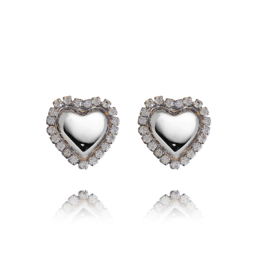 Orecchini Cuori Silver