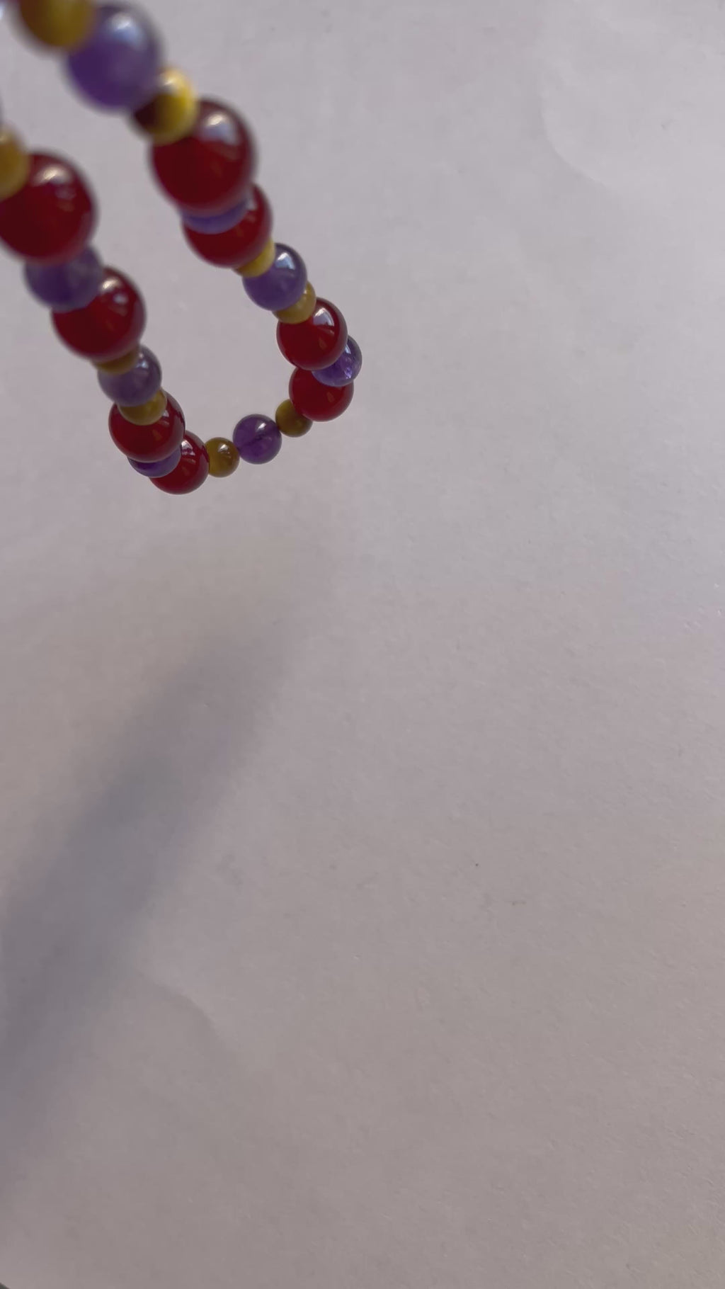 Collana Nodini Corniola Ametista