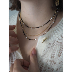 Bracciale multifilo spinello perle