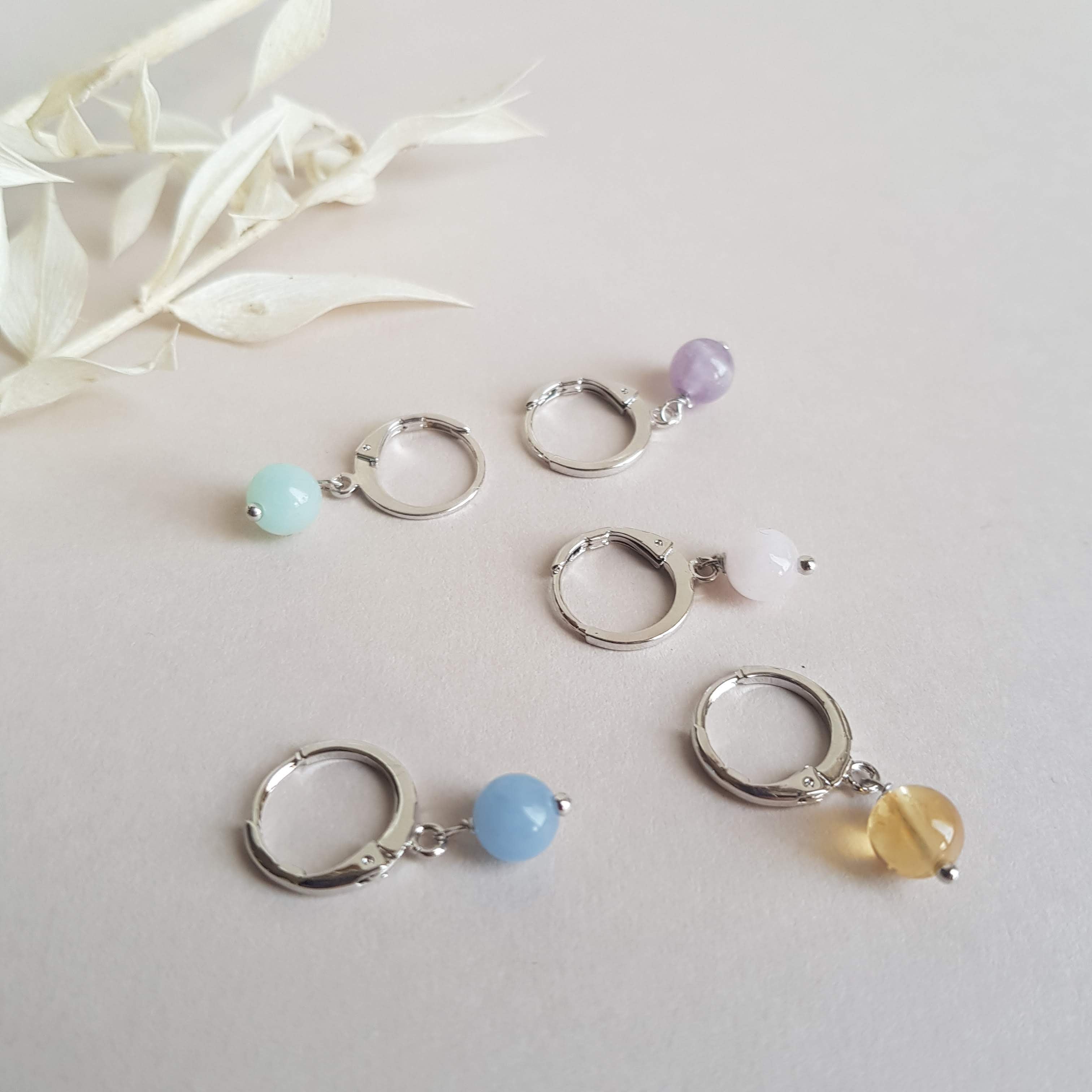 Microcerchi Stone Silver - pastel